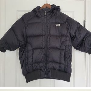 North face short sleeve puffer jacket, vest size XL/TG
